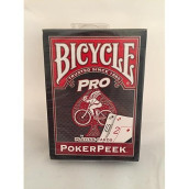 Us Playing Card Company Pro Poker Peek Bicycle Deck - Red Back