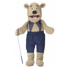 28" Silly Bear W/ Arm Rod, Full Body, Ventriloquist Style, Animal Puppet