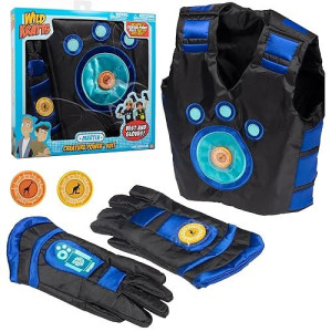Wild Kratts Creature Power Suit Martin (Large 6-8X) Includes Vest, Gloves & 2 Power Discs For Halloween Costume, Pretend Play & Dress Up -Officially Licensed Toys For Children- Gift For Kids Boy Girl