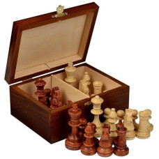 Wegiel Handmade European Professional Tournament Chess Pieces With Wood Storage Case