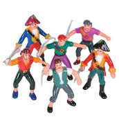 Rhode Island Novelty 2.5 Inch Pirate Figures,12 Pieces Per Order