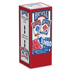 Bicycle Jumbo Playing Cards 12-pack