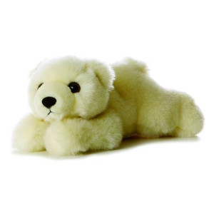 Aurora� Adorable Mini Flopsie� Lil' Slushy� Stuffed Animal - Playful Ease - Timeless Companions - White 8 Inches