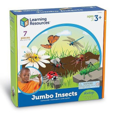 Learning Resources Jumbo Insects - 7 Pieces, Ages 3+ Toddler Learning Toys, Animal Toys For Kids, Preschool Science Learning Toys