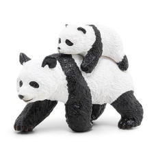 Papo -Hand-Painted - Figurine -Wild Animal Kingdom - Panda And Baby Panda -50071 -Collectible - For Children - Suitable For Boys And Girls- From 3 Years Old