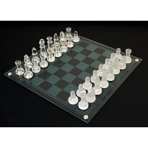 Etched Glass Chess Set