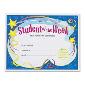 Trend T2960 Student Of The Week Certificates, 8-1/2 X 11, White Border, 30/Pack (Tept2960)