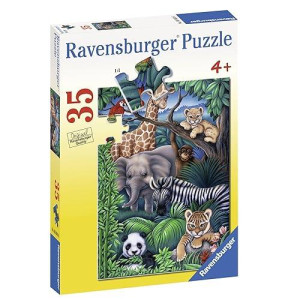 Ravensburger Animal Kingdom - 35 Piece Jigsaw Puzzle For Kids - Every Piece Is Unique, Pieces Fit Together Perfectly