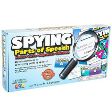 Learning Advantage Spying Parts Of Speech - Board Games For Kids - Word Games - In-Home Learning - Sentence Building