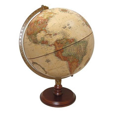 Replogle Lenox, 12"/30Cm Diameter Antique Style, Desktop Globe, Classic World Globe With Up-To-Date Cartography, Made In Usa