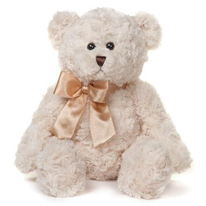 Bearington Huggles Creamy White Plush Bear: 16 Tall Classic Stuffed Teddy Bear Toy with Ultra-Soft Fur and Premium Fill; Made for Cuddling; Great Gift for New Babies, Kids, and Adults of All Ages