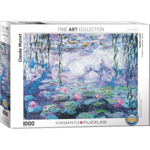 Eurographics Waterlilies by claude Monet 1000 Piece Puzzle