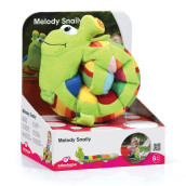 Edushape Melody Snaily, Musical Plush Toy - Soft Snail Infant Musical Animal With Sound Keyboard & Straps For Attaching To Car, Crib Or Stroller On The Go - Musical Sensory Developmental Through Sound