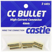 Castle Creations Ccbul4X3 4Mm Bullet Connector 16G/13G 75A (3)