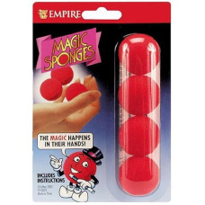 Loftus Red Magic Sponge Ball Set, 1 1/4 Inch Balls With Instructions