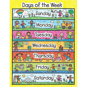 Carson Dellosa Days Of The Week Chart (6392)