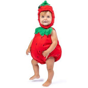Ress-Up-America Baby Strawberry Costume - Halloween Strawberry Romper For Girls