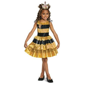 Disguise Queen Bee classic child costume, Yellow, Size(4-6x)