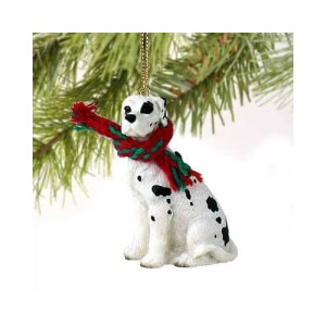Great Dane Tiny Miniature One Christmas Ornament Harlequin Uncropped - Delightful!