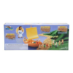 Bibletoys Tales Of Glory Galilee Boat 15 Piece Playset By Bibletoys