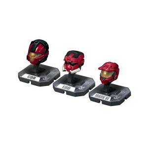 Mcfarlane Toys Halo Helmet 3Pks Series 1 - Set 1: Mark Vi, Eod, Cqb All Red