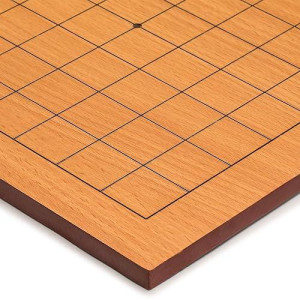 Yellow Mountain Imports Beechwood Veneer 0.4-Inch Etched Beginner'S Go Game Board (Goban) With 9X9 Playing Field For Quick Games And Learning