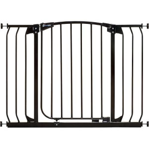 Dreambaby Chelsea Auto-Close Extra-Wide Baby Safety Gate-Black (Fits Openings With 38-42.5 Inches Wide)-Model F170B