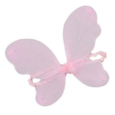 Making Believe Girls Pastel Pink Sparkle Butterfly Wings Costume Accessory