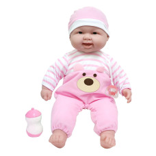 Jc Toys Lots to cuddle Babies 20-Inch Pink Soft Body Baby Doll and Accessories Designed by Berenguer, Pink - caucasian