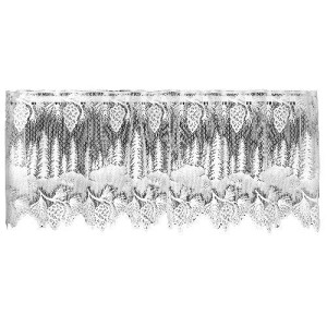 Heritage Lace Pinecone 60-Inch Wide By 16-Inch Drop Valance, Ecru