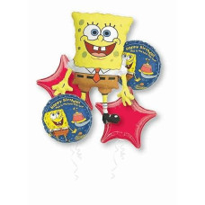 Spongebob Balloon Bouquet - Party Supplies By Anagram