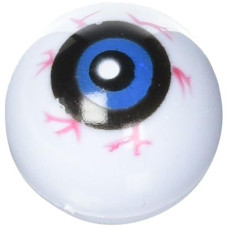 12 Hollow Plastic Eyeball Balls