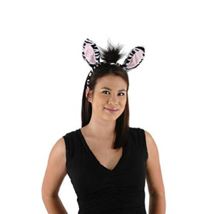 Elope Zebra Ears Headband & Tail Costume Accessory Kit Standard