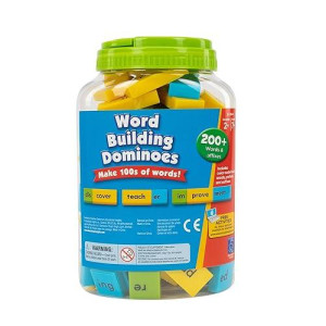Educational Insights Word Building Dominoes - Word Building Game & Manipulative For Classroom & Home, Set Of 200 Double-Sided Dominoes, Ages 6+