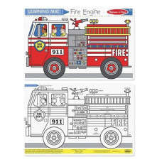 Melissa & Doug Fire Engine Color A Mat, 1 Ea