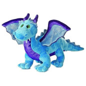 Aurora� Ferocious Dinos & Dragons Blue Dragon Stuffed Animal - Prehistoric Fun - Cuddly Companions - Blue 18 Inches