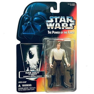 Star Wars, Power Of The Force Red Card, Han Solo In Carbonite Action Figure, 3.75 Inches