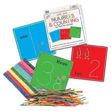 Wikki Stix Numbers And Counting Cards, Preschool & Kindergarten Tactile Learning, Stem Toy, Numbers 1-20 Plus 7 Bonus Cards, 36 Wikki Stix, For 3 & Up.