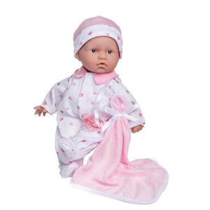 Caucasian 11-Inch Small Soft Body Baby Doll | Jc Toys - La Baby | Washable |Removable Pink Outfit W/ Hat & Blanket | For Children 12 Months +