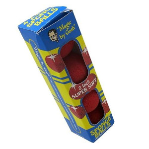 Gosh Red Magic Sponge Balls - 2", Super Soft