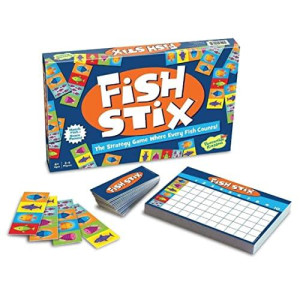 Peaceable Kingdom Award Winning Fish Stix The Kids' Board Game Where Every Fish Counts 2-4 Players Ages 6+