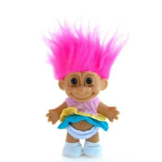 Russ Berrie My Lucky Sundress 6 Troll Doll - Hot Pink