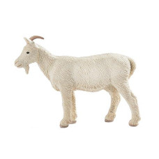 Safari Ltd. Nanny Goat Figurine - Lifelike 3.25" Model Figure - Educational Toy For Boys, Girls, And Kids Ages 3+