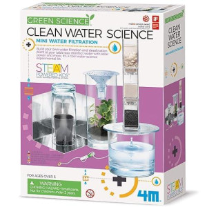 4M 4572 Clean Water Science - Climate Change, Global Warming, Lab - Stem Toys Educational Gift For Kids & Teens, Girls & Boys