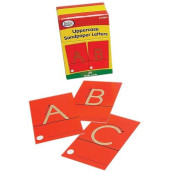 Didax Educational Resources Tactile Uppercase Sandpaper Letters, Upper Case, 4-1/4 X 2-5/8 In, Multi