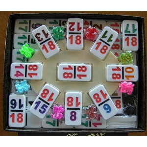 Chh Double 18 Professional Sized Mexican Train Dominoe Set