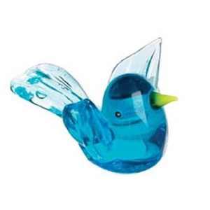 Miniature Glass Figurine - Blue Bird