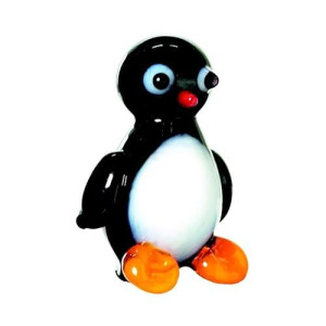 Miniature Glass Penguin Figurine