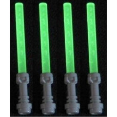 Lego Lightsaber Lot Of 4: Glow-In-The-Dark Lightsabers With Hilts