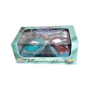 Dubblebla Hot Wheels Collectibles - 40Th Anniversary Of The Classic Two-Seat Thunderbird (1957-1997) - Limited Edition Two Car Set W/Display Case